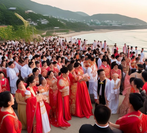 北海婚礼，传统与现代交织，闹婚风情独树一帜